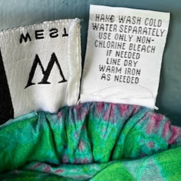 STUDIO WEST VINTAGE TYE DIE FLAIR SKIRT SIZE LARGE - Picture 5 of 10